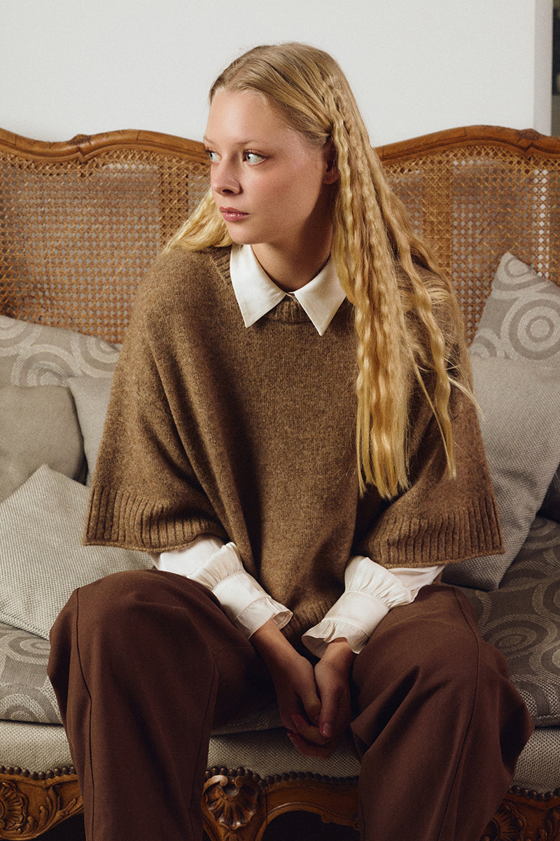 Cozy Relaxed Camel Sweater