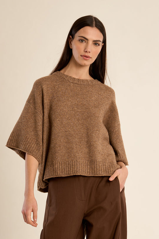 Cozy Relaxed Camel Sweater