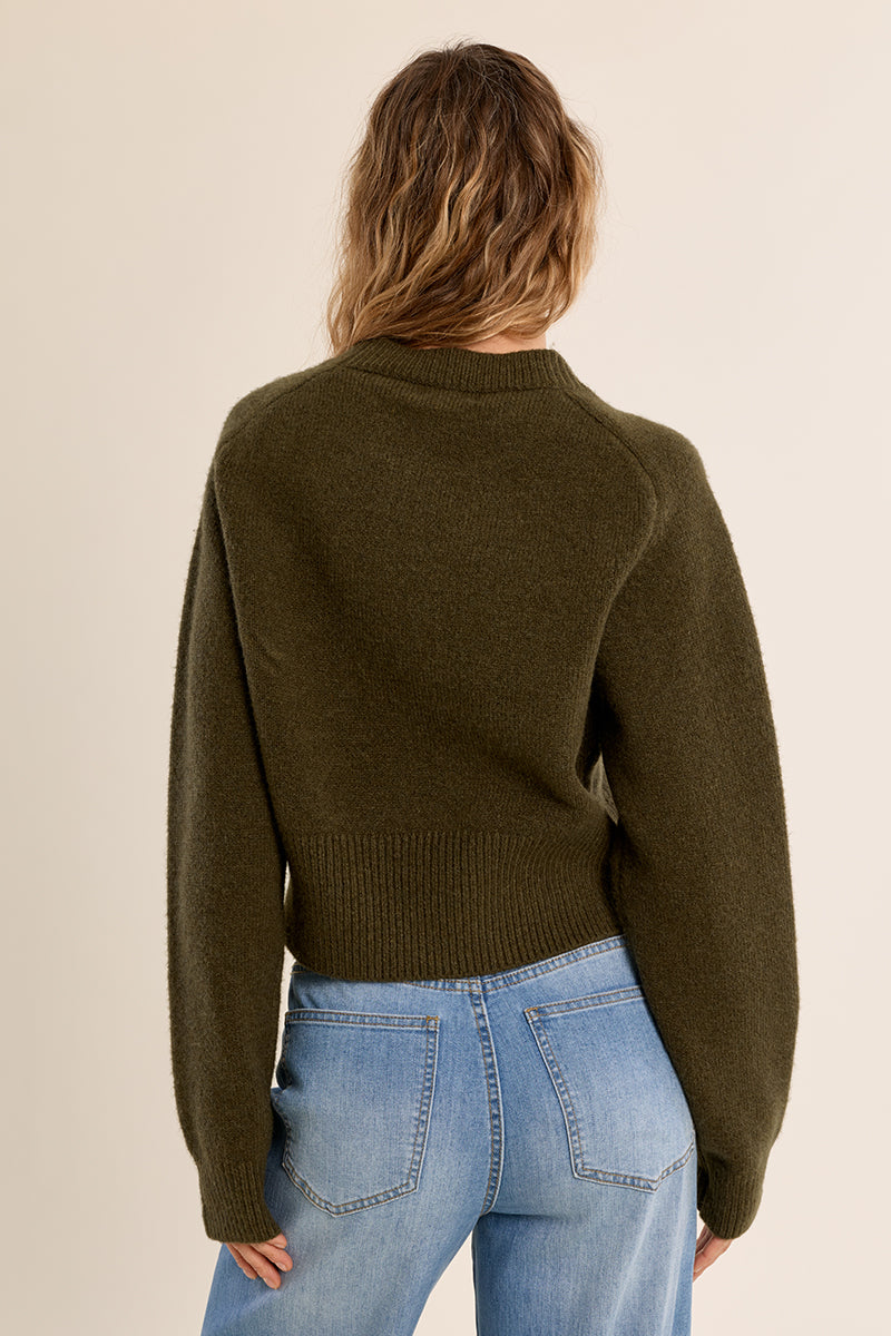 Khaki Crew Neck Sweater