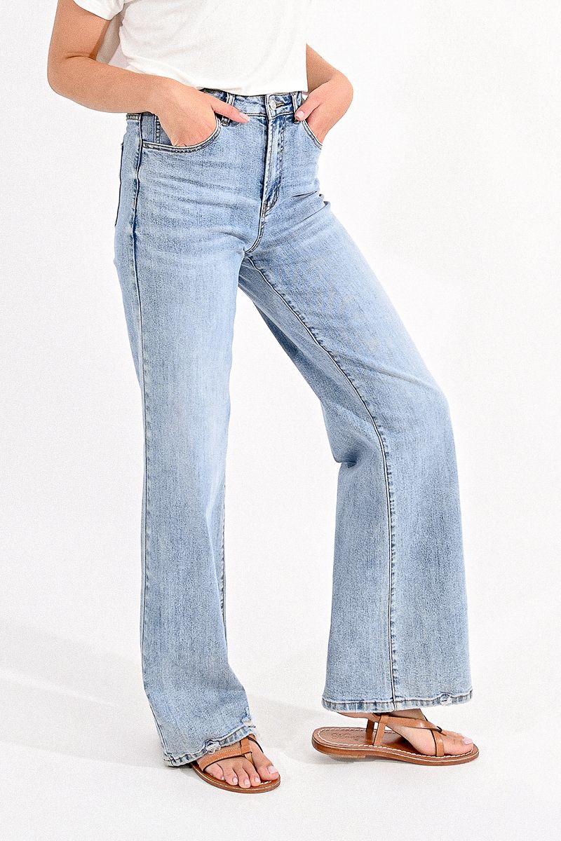 Molly Bracken Molly Bracken Wide Leg Woven Jeans - Simple Good