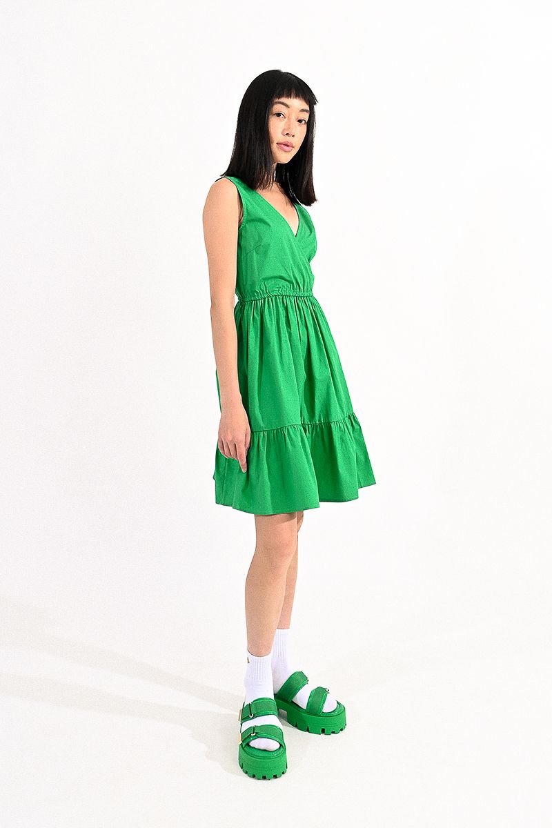 Lili Sidonio Molly Bracken Spring Green Cotton Dress - Simple Good