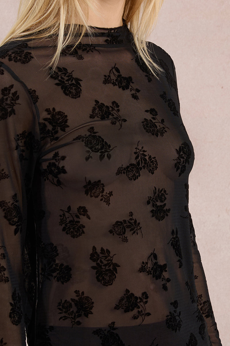 Black Layering Under Sweater