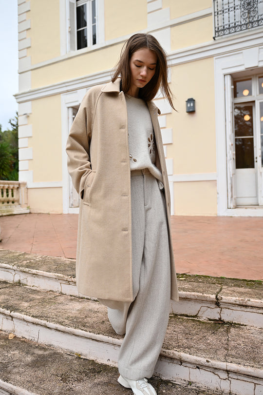 Long Beige Coat
