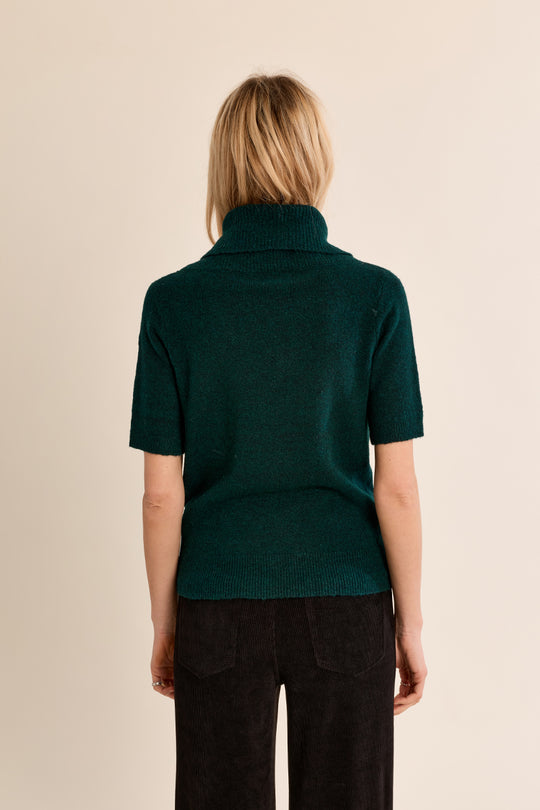 Forest Green Cowl Neck Sweater