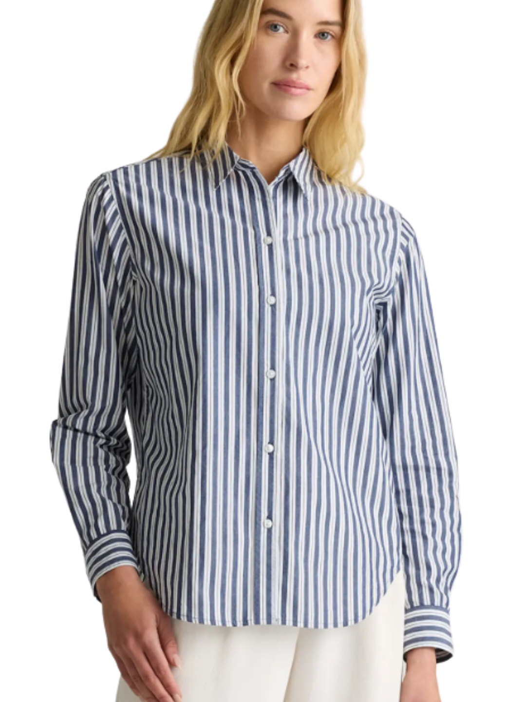 100% Organic Cotton Poplin Long Sleeve Shirt