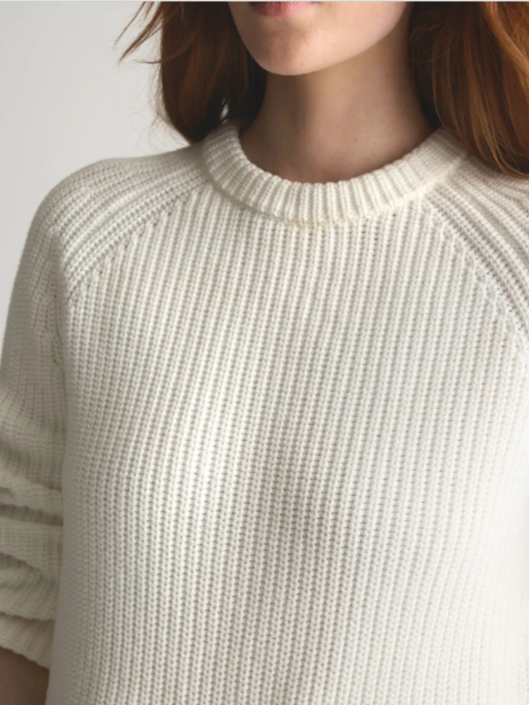 100% Organic Cotton Fisherman Crew Sweater