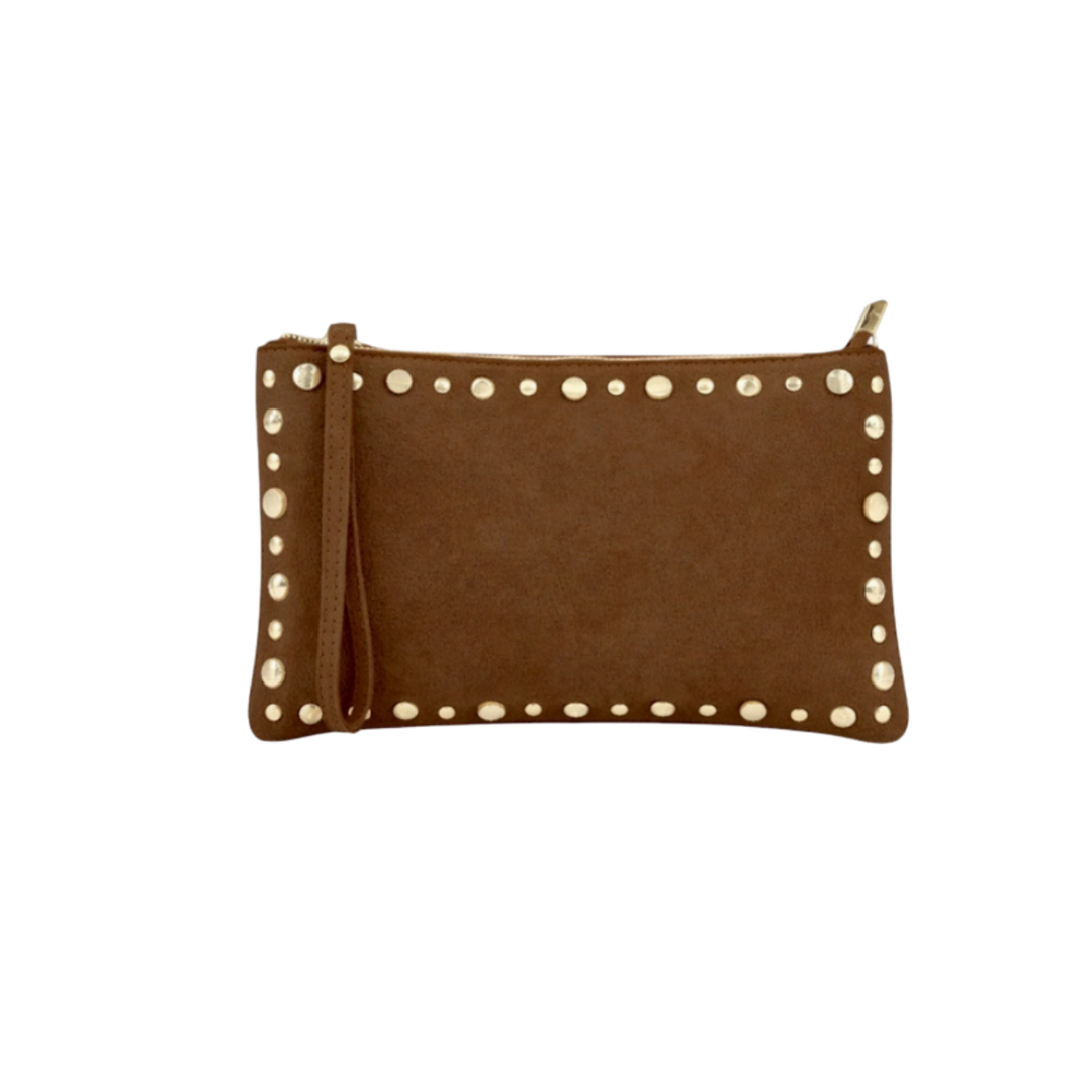 Uniles Suede Italian Leather Handbag