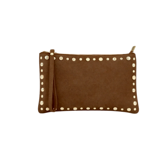 Uniles Suede Italian Leather Handbag