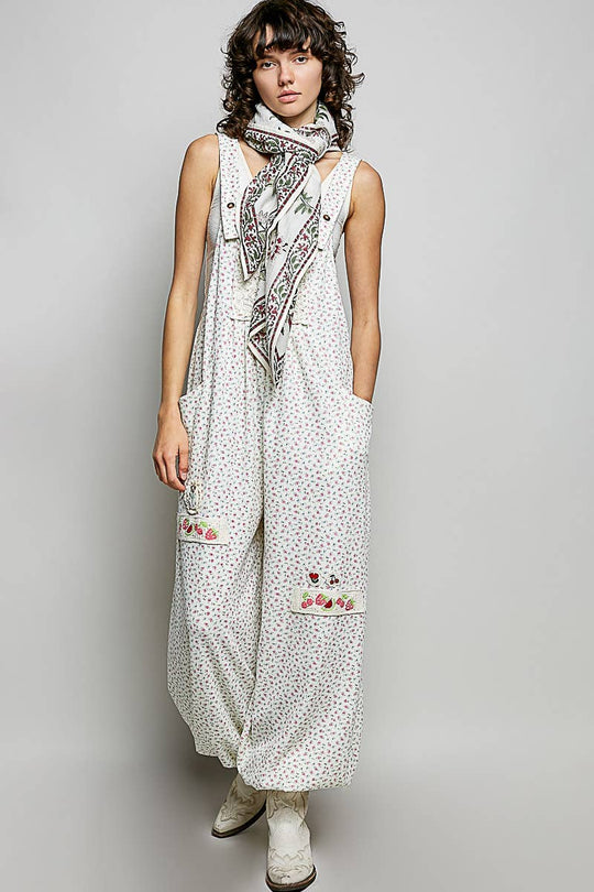 Floral Patterned Multi Style Wrap Scarf