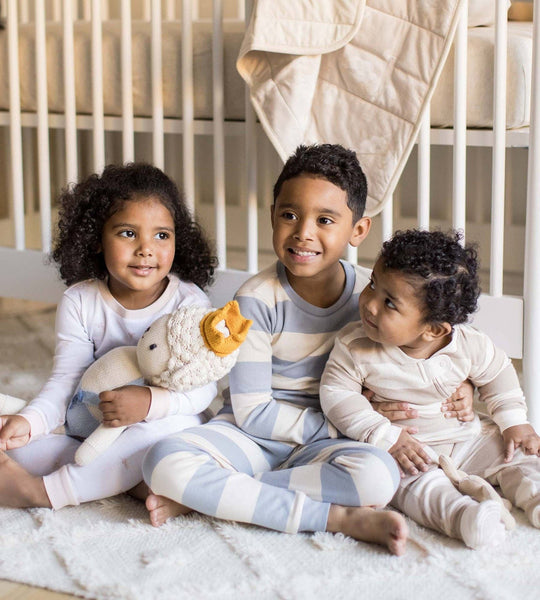 Quarry Rugby Stripe Organic Cotton Sleep & Play