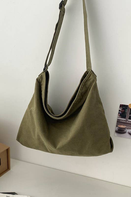 Canvas Big Shoulder Bag