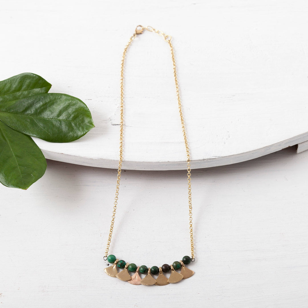 Stone Petal Necklace