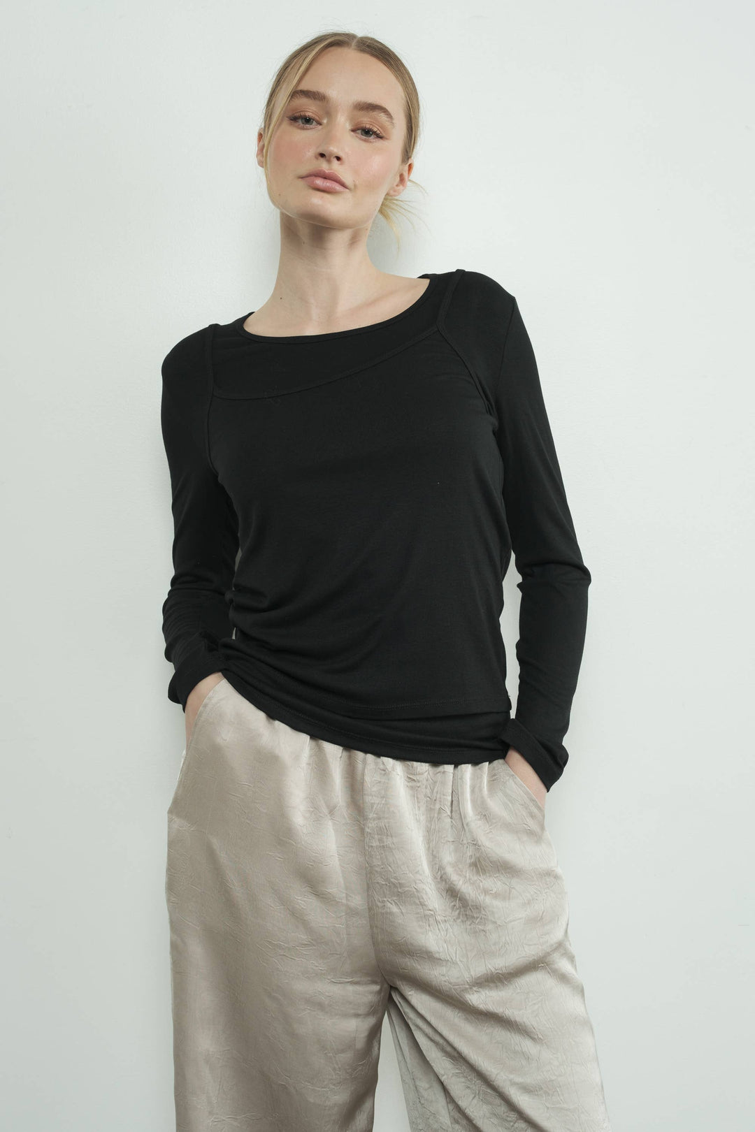 Two-fer Tank & Long Sleeve Top