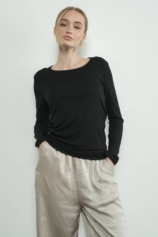 Two-fer Tank & Long Sleeve Top