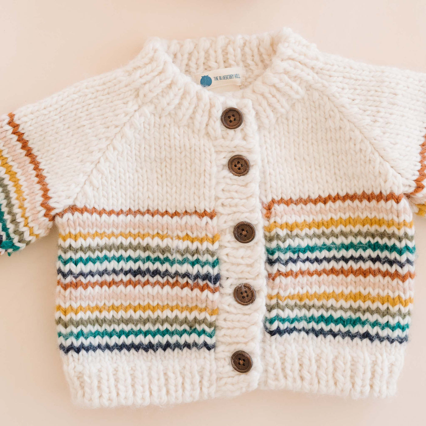 Retro Stripe Baby Sweater