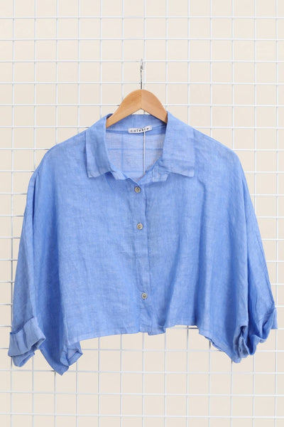 Boxy Linen Button Up