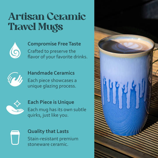 Neptune Ceramic Travel Mug – 16oz