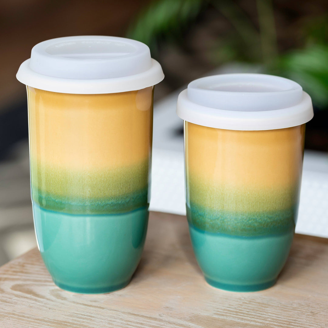 Savannah Ceramic Travel Cup 16oz | Reusable Coffee Cup