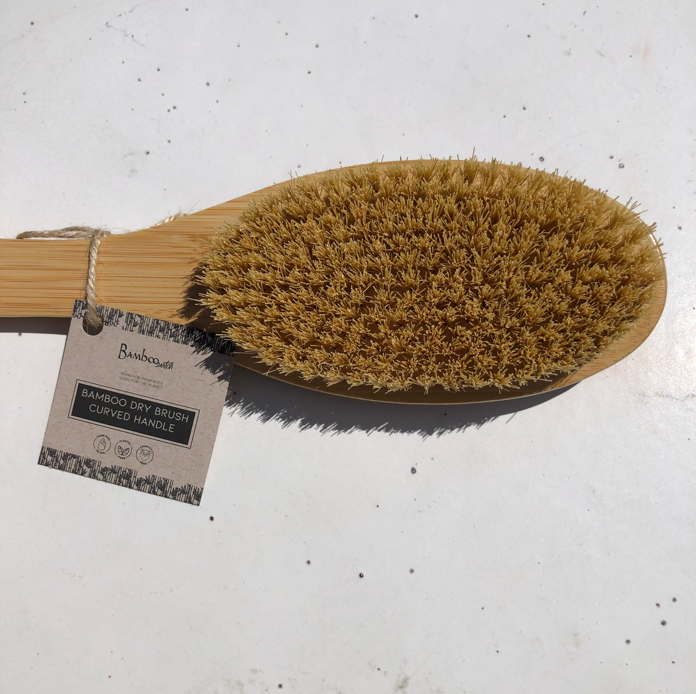 Curved Handle Bamboo Dry Brush