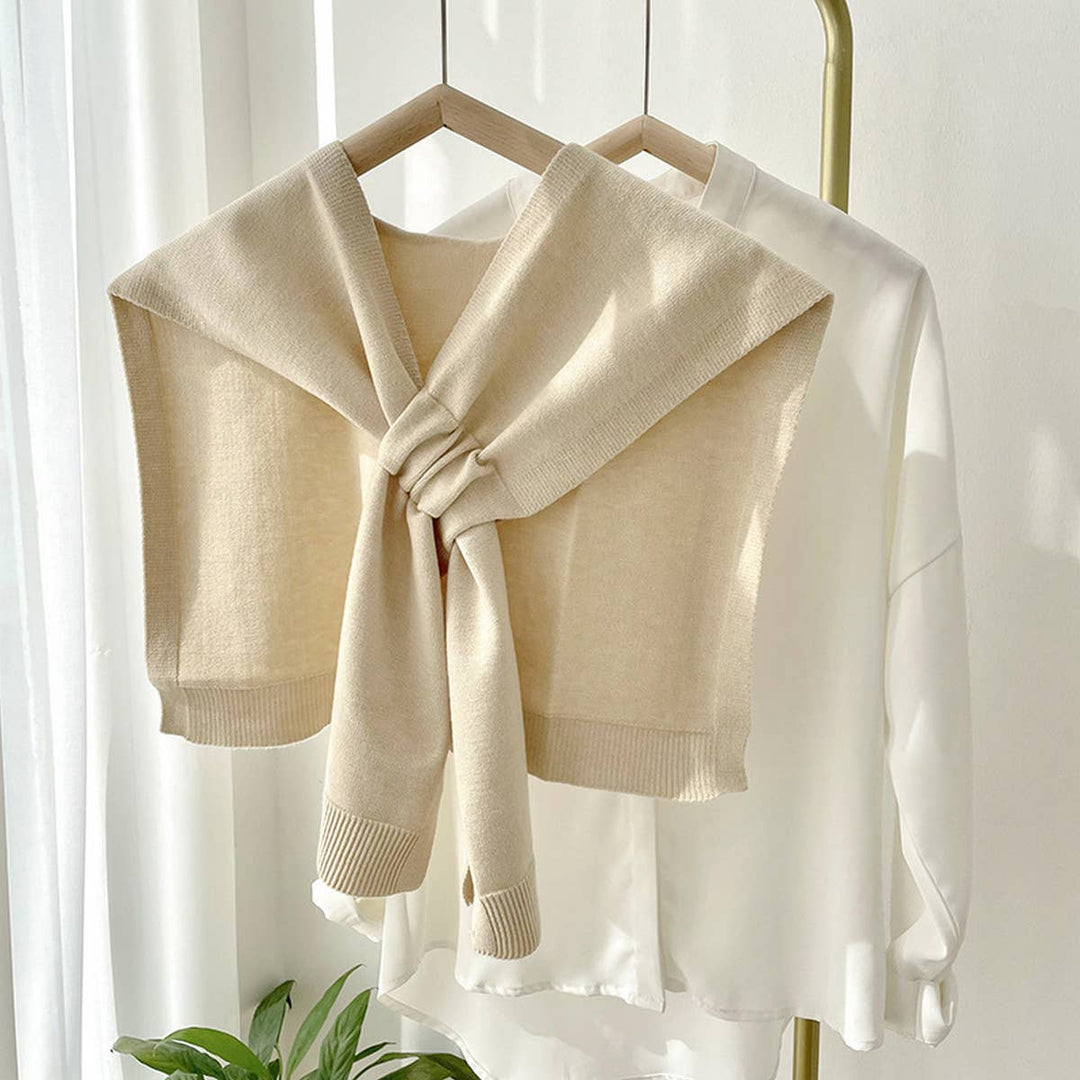 Solid Color Knotted Shawl