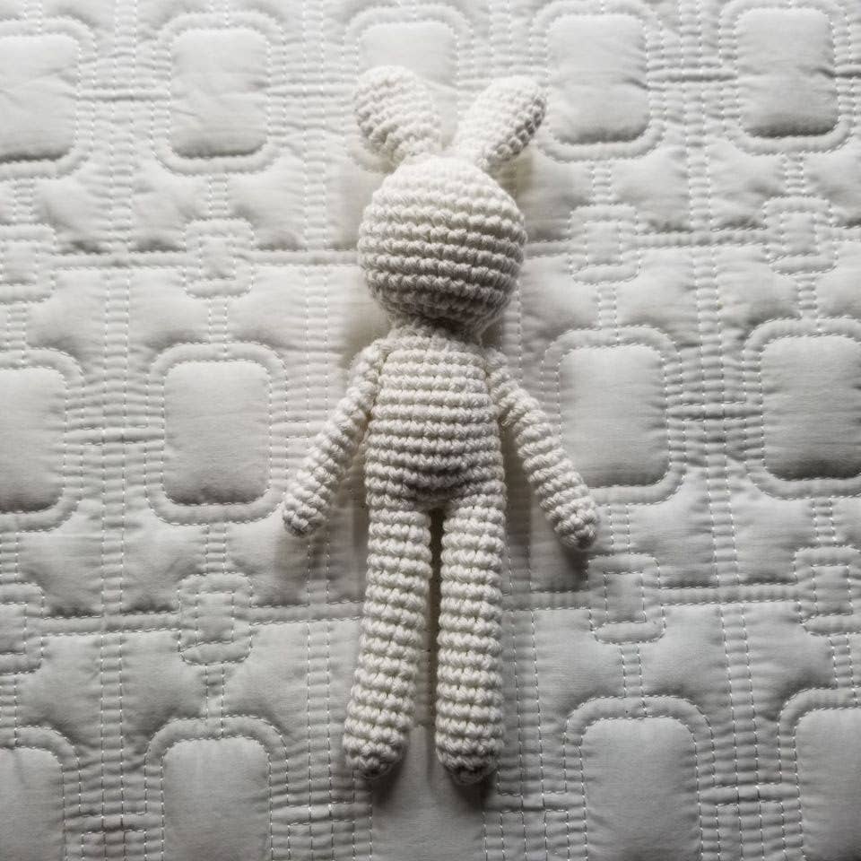 Bunny Hand Crocheted Cotton Rattle Toy