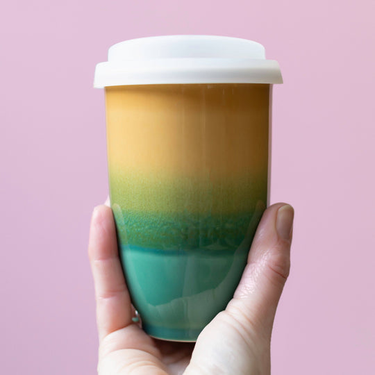 Savannah Ceramic Travel Cup 12oz | Reusable Coffee Cup