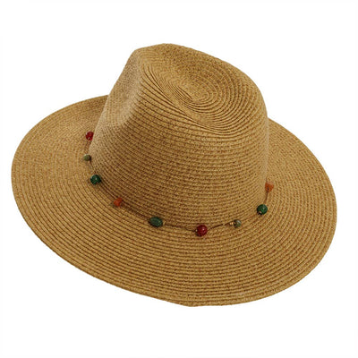 American Hat Makers Jewel - Sun Hat Straw - Toast - OS - Simple Good