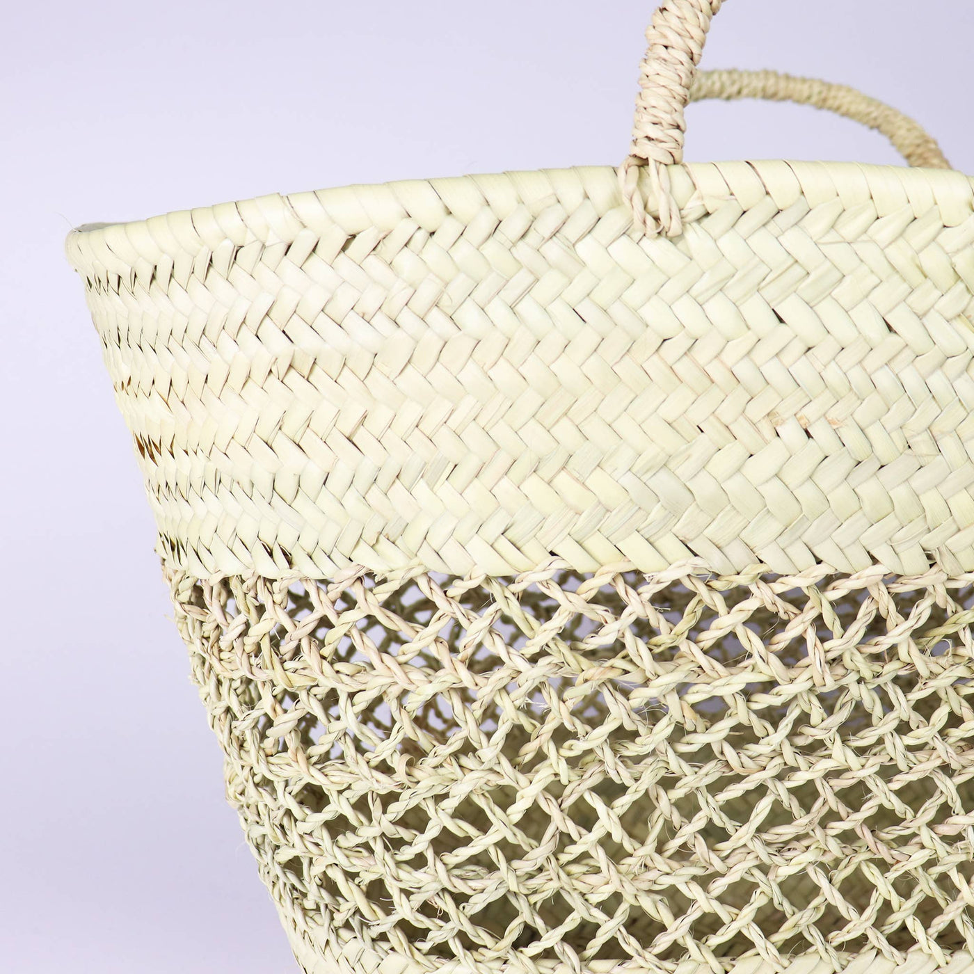 SOCCO Designs Lagos French Basket - Straw Beach Tote - Simple Good