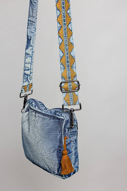 Boheme Denim Mini Crossbody Bag