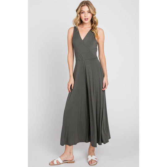 Sleeveless Wide Leg Jumpsuit