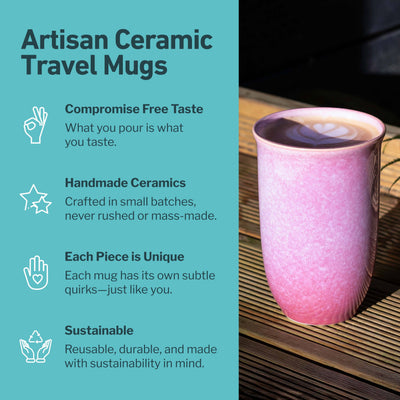 Astral Bloom Ceramic Travel Mug