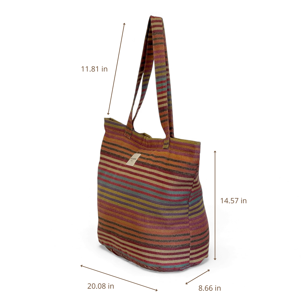 Large Zippered Tote Bag