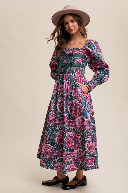 Floral Smocked Maxi Dress