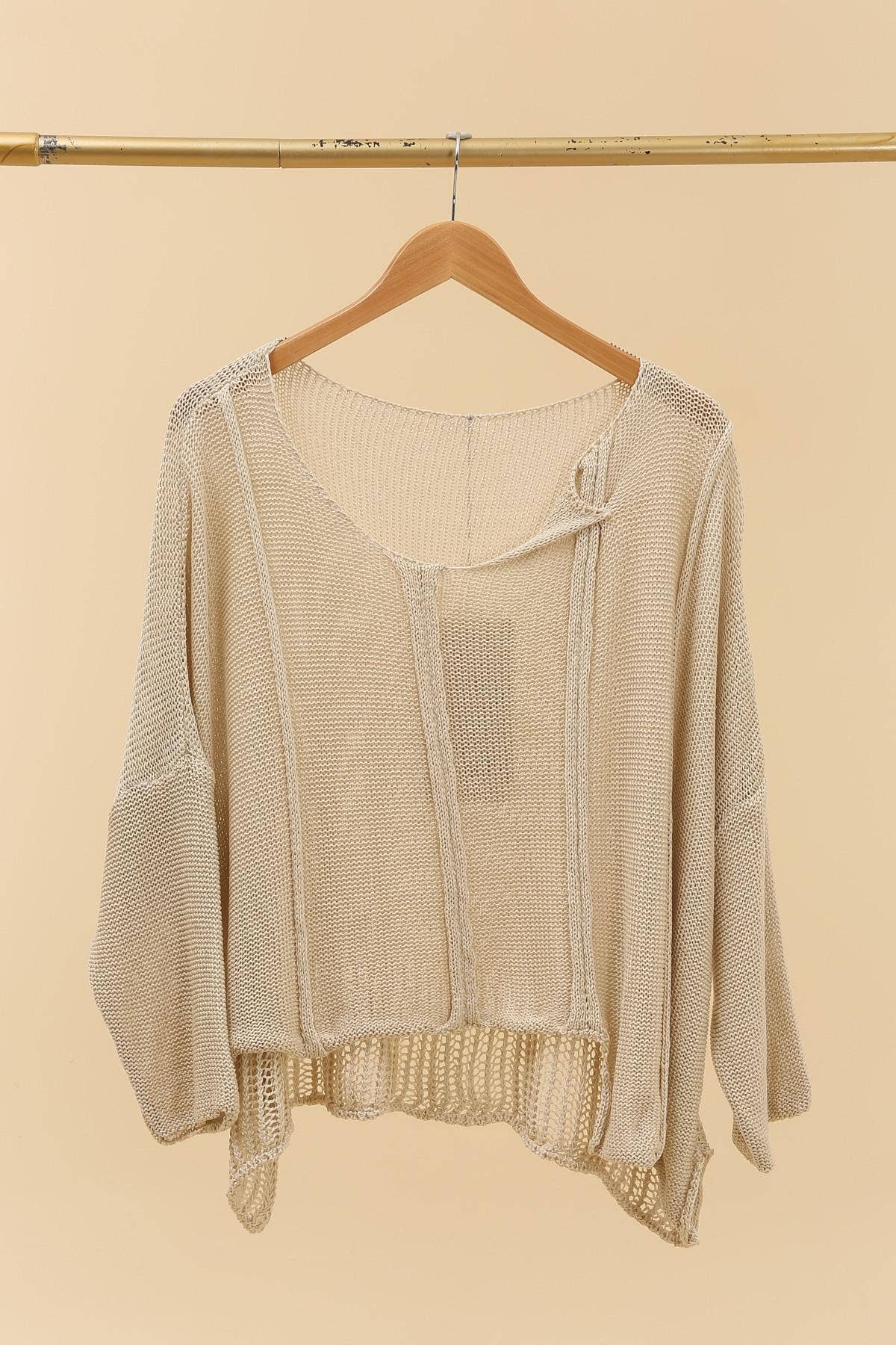 Lightweight Asymmetrical Sweater