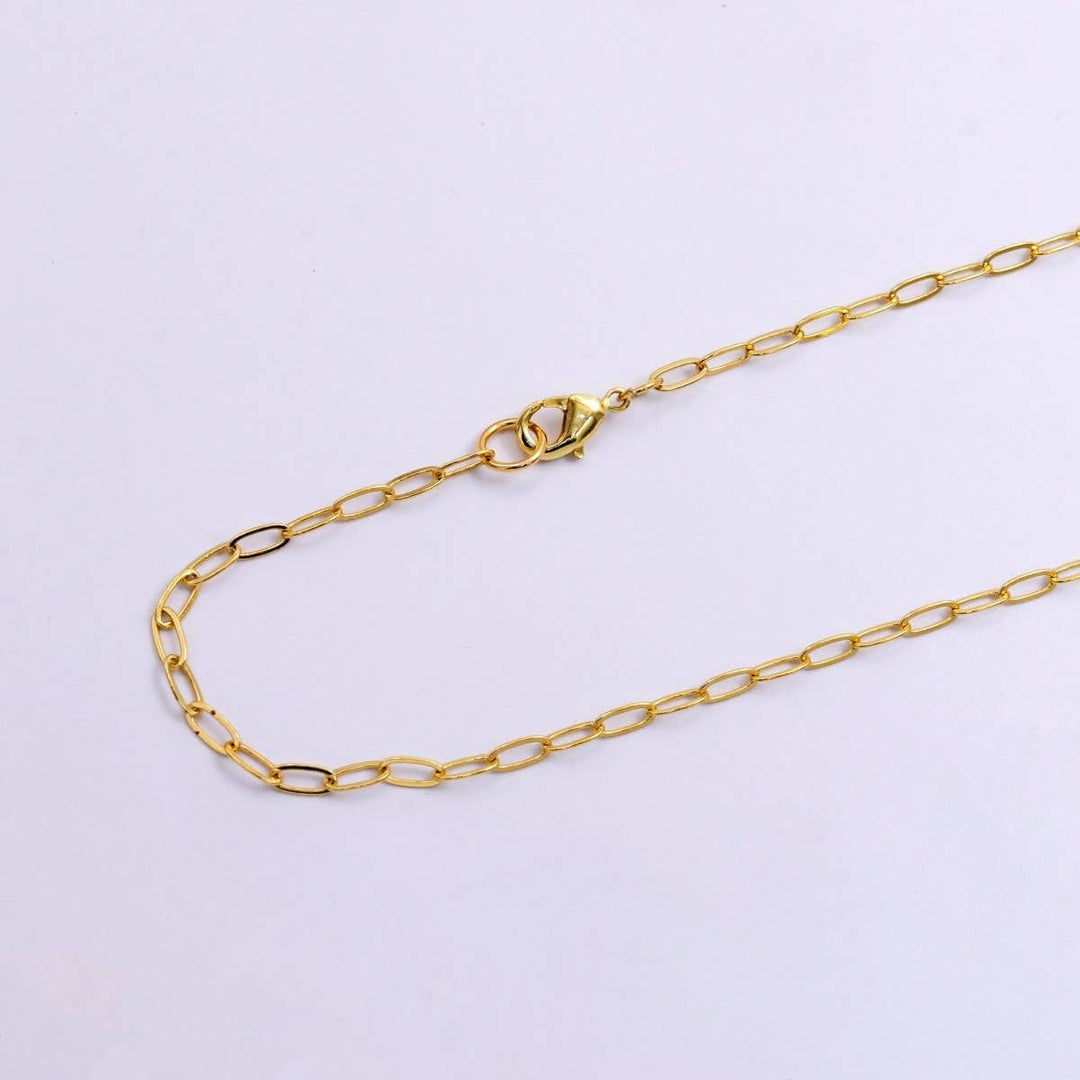 14K Gold Filled Paper Clip Chain