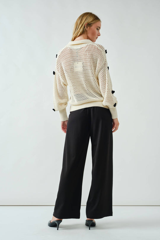 Wide Leg Trouser with Belt