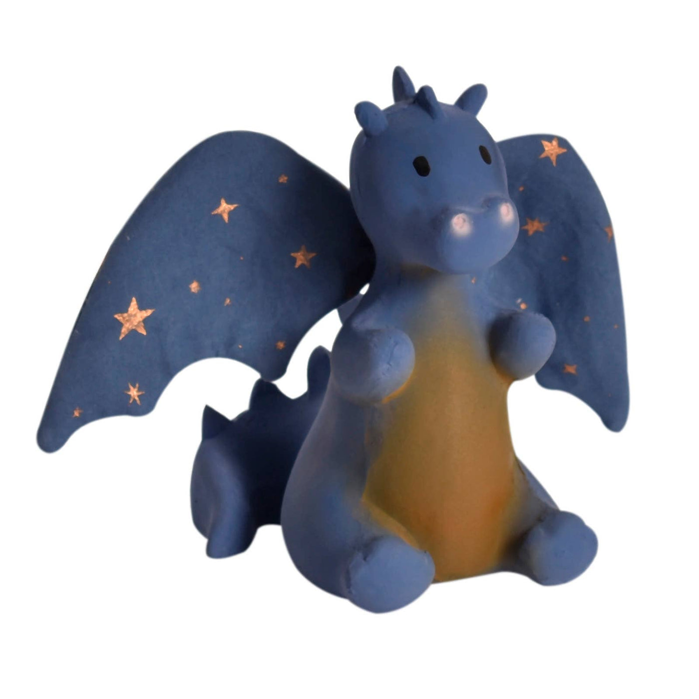 Tikiri Toys LLC Baby Midnight Dragon Natural Rubber Rattle w/Crinkle Wings - Simple Good