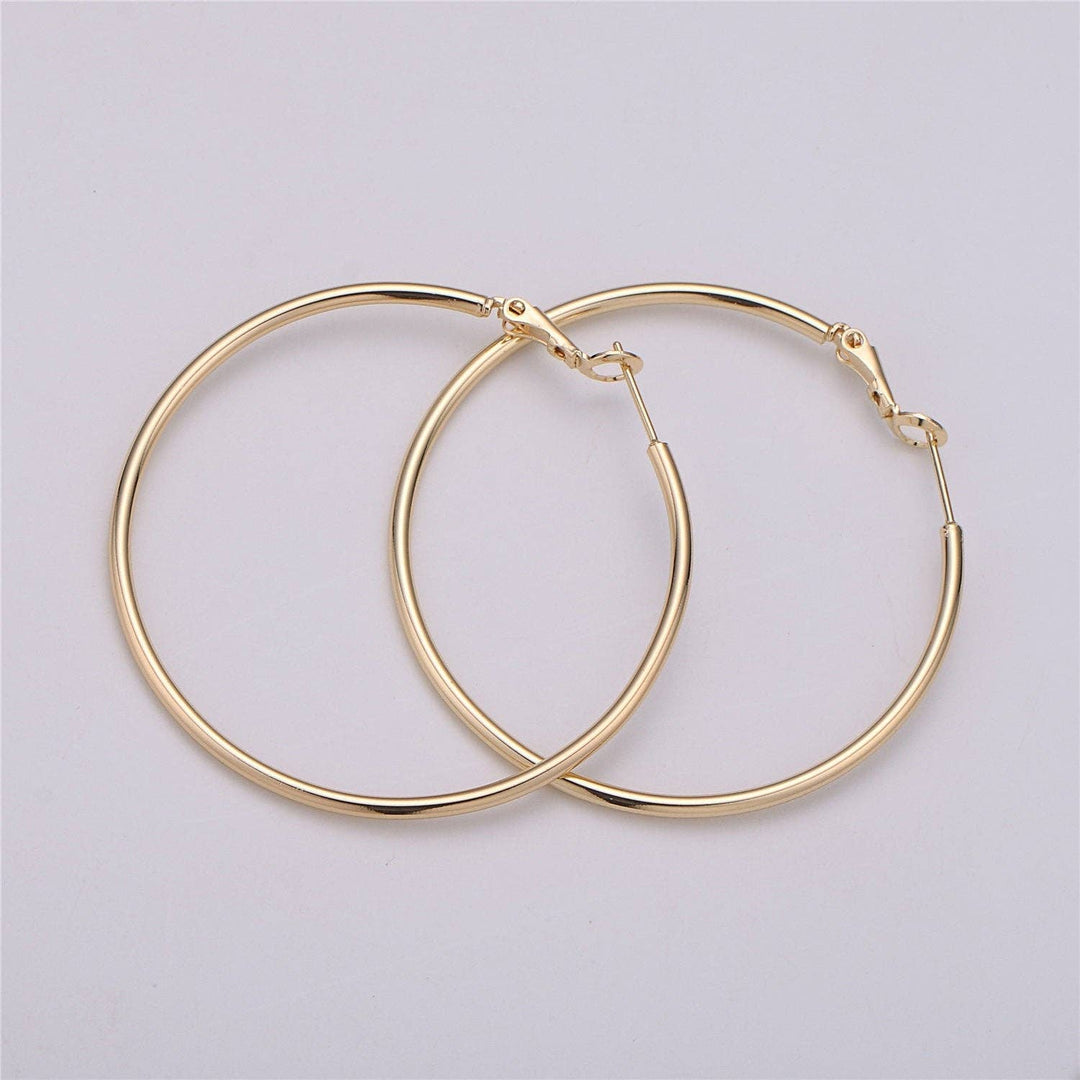14k Gold Filled Hoop Earrings 50mm