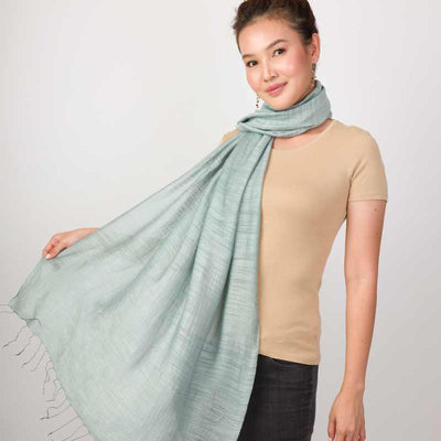 Silk and Linen Fair Trade Shawl