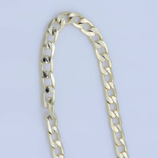 14K Gold Filled Flat Cuban Link Chain