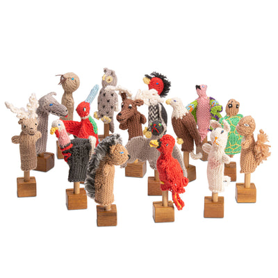 Forest Animals Organic Cotton Finger Puppets