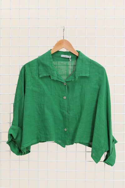 Boxy Linen Button Up