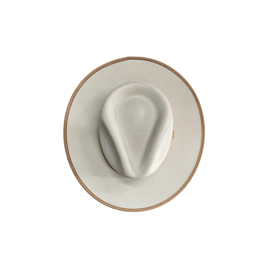 Two-Toned Vegan Suede Hat