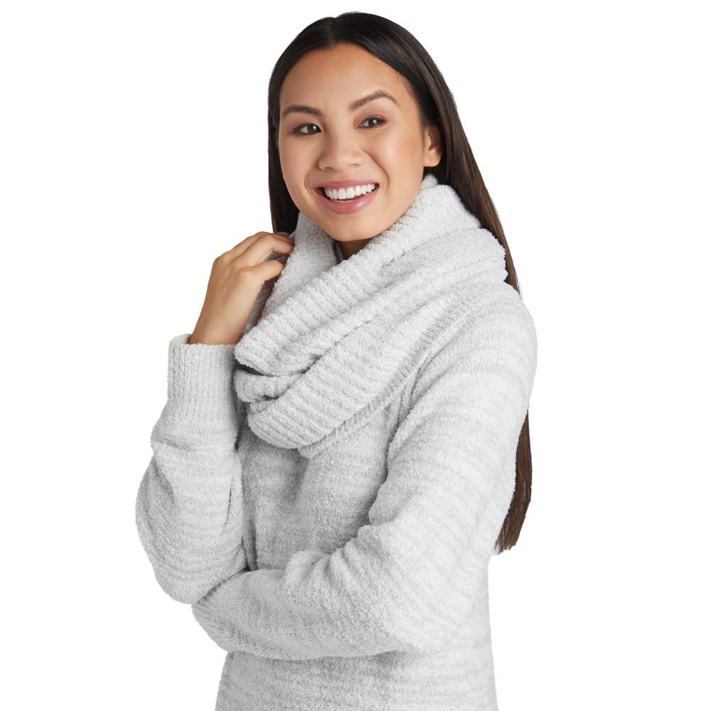 Heathered Marshmallow Circle Scarf