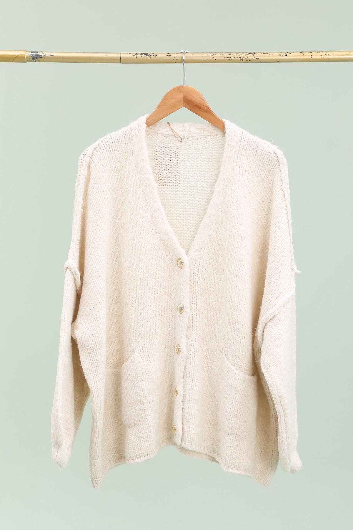 Oversized Button Up Cardigan
