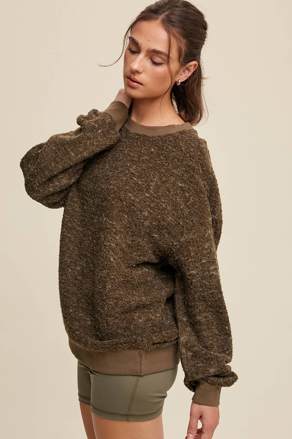 Boucle Pullover Sweater