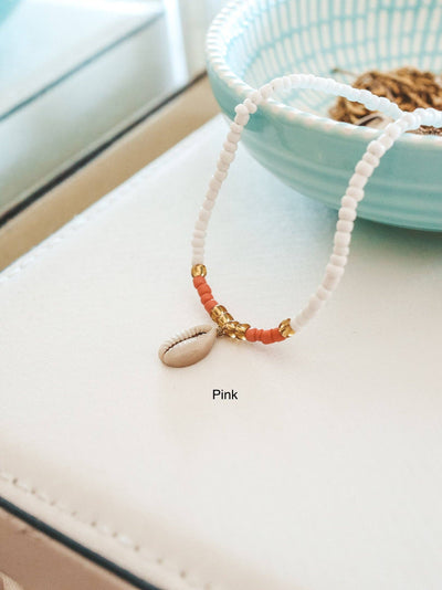 Cowrie Shell Beaded Anklet