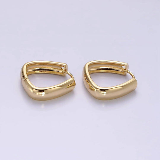 14K Gold Filled 20mm Minimalist Triangle Earrings