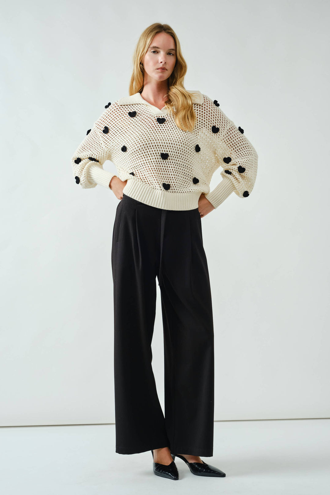 Wide Leg Trouser with Belt