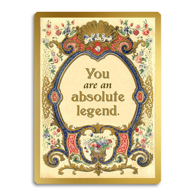 You Are an Absolute Legend - Vintage Style Greeting Card